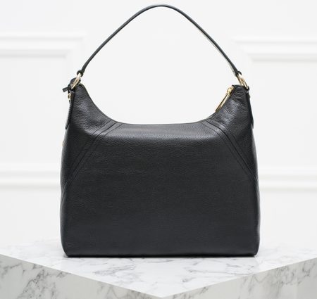 Bolso de hombro de cuero para mujer Michael Kors - Negro -