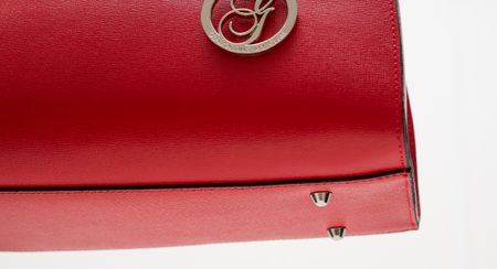 Real leather handbag Glamorous by GLAM - Red -