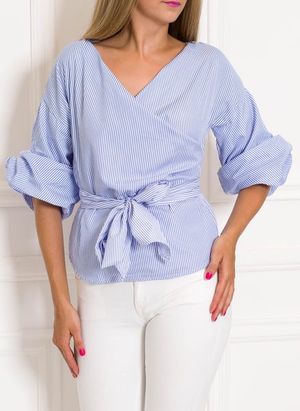 Top donna Due Linee - Blu -