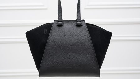 Real leather shoulder bag Glamorous by GLAM - Black -