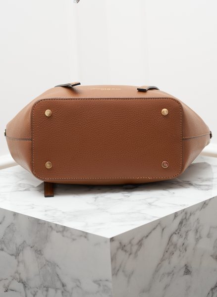 Real leather handbag Glamorous by GLAM - Brown -