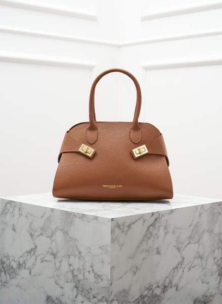 Real leather handbag Glamorous by GLAM - Brown -
