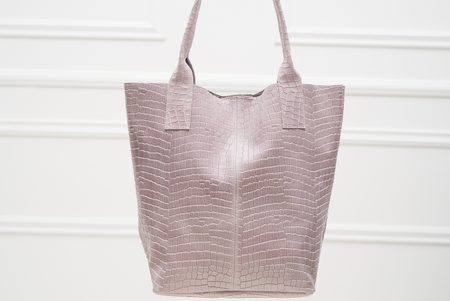 Real leather shopper bag Glamorous by GLAM - Pink -