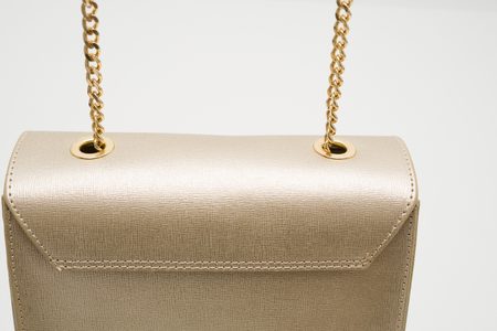 Real leather crossbody bag Glamorous by GLAM - Gold -