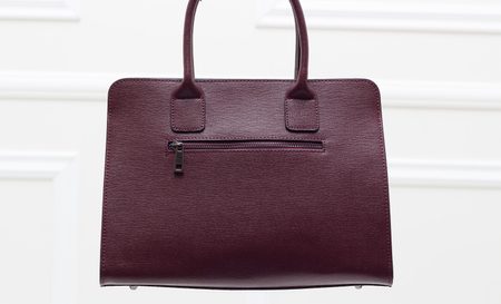 Real leather handbag Glamorous by GLAM - Wine -