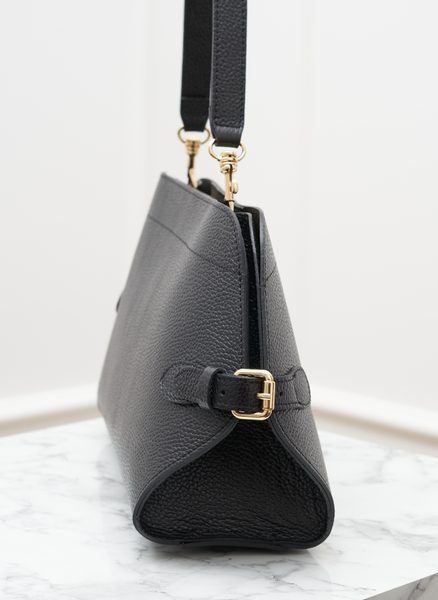 Real leather shoulder bag Glamorous by GLAM - Black -
