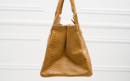 Bolso de cuero de mano para mujer Glamorous by GLAM - Marrón -