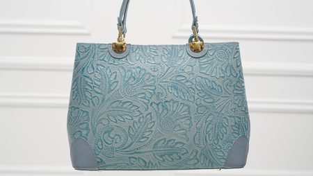 Borsa a mano da donna in pelle Glamorous by GLAM - Blu -