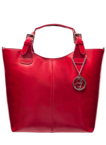 Real leather handbag Glamorous by GLAM - Red -