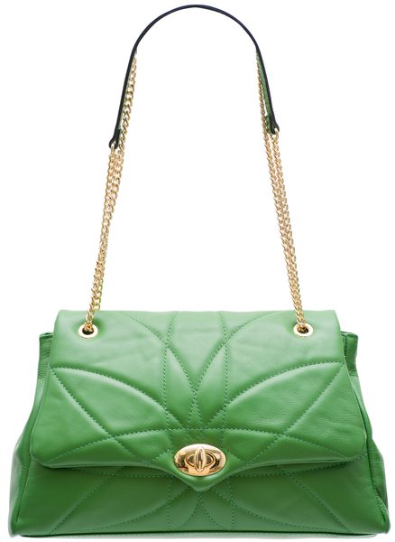 Real leather shoulder bag Glamorous by GLAM - Green -