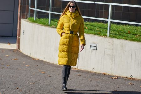 Chaqueta de invierno para mujer Due Linee - Amarillo -