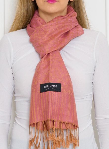 Women's scarf Due Linee - Pink -