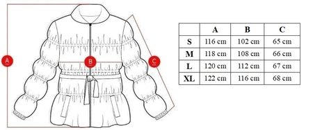 Chaqueta de invierno para mujer con piel de zorro real Due Linee - Beige -