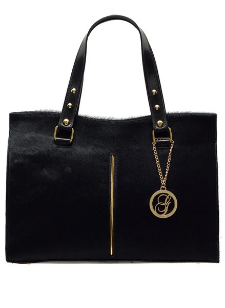 Borsa a spalla da donna in pelle Glamorous by GLAM - Nero -