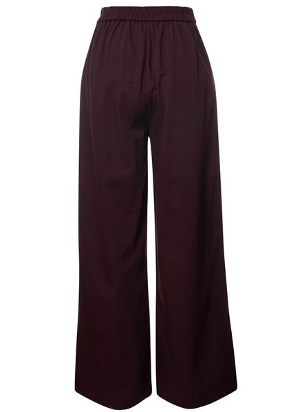 Compleu damă vestă și pantaloni burgundy jeans -