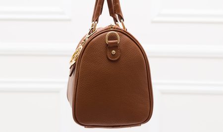 Real leather handbag Glamorous by GLAM - Brown -