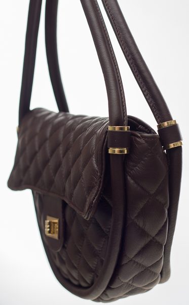 Bolso de hombro de cuero para mujer Glamorous by GLAM - Marrón -