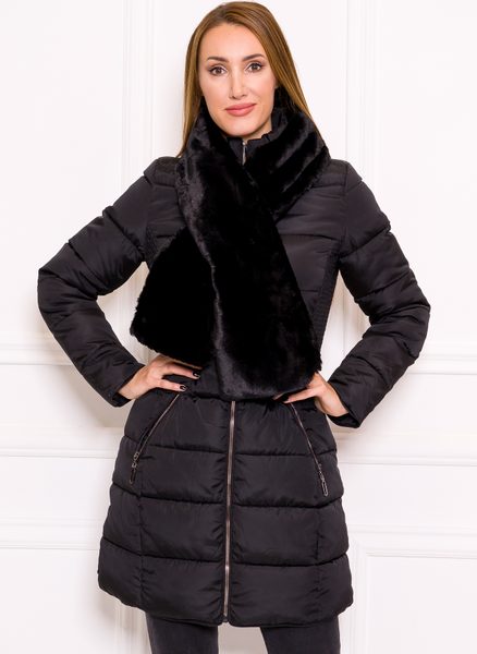 Women's winter jacket Due Linee - Black -