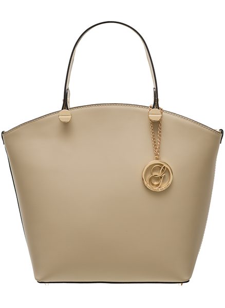 Borsa a mano da donna in pelle Glamorous by GLAM - Beige -