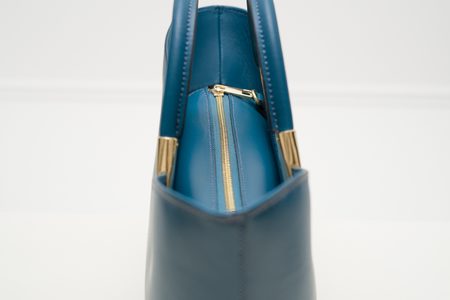 Bolso de cuero de mano para mujer Glamorous by GLAM - Azul -