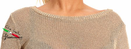 Dámský svetr zlatý -