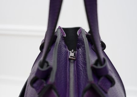 Real leather shoulder bag Glamorous by GLAM - Violet -