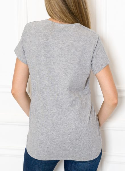 Women's T-shirt Due Linee - Grey -