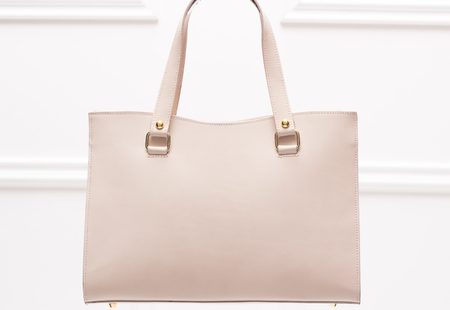 Real leather shoulder bag Glamorous by GLAM - Beige -