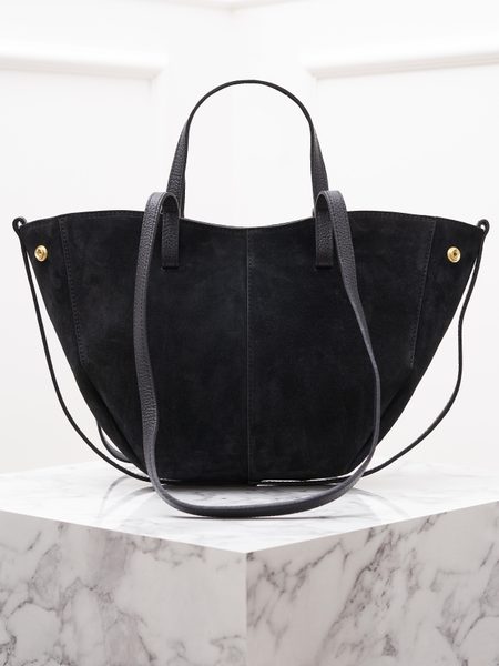 Real leather shoulder bag Glamorous by GLAM - Black -