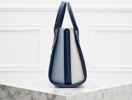 Bolso de cuero de mano para mujer Glamorous by GLAM - Azul oscuro -