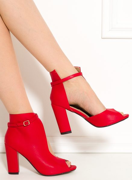 Scarpe a collo alto donna GLAM&GLAMADISE - Rosso -