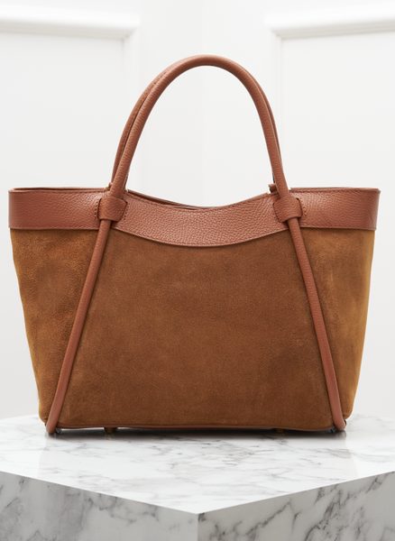 Real leather handbag Glamorous by GLAM - Brown -