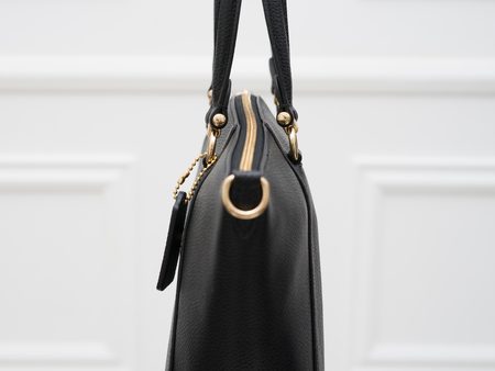 Bolso de cuero de mano para mujer Coach - Negro -