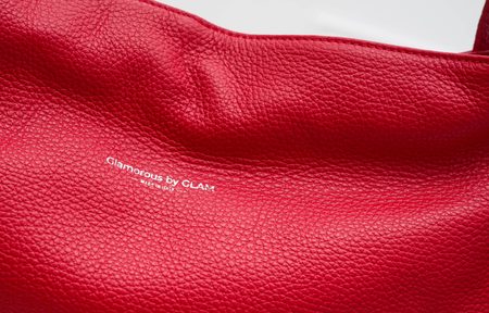 Bolso de hombro de cuero para mujer Glamorous by GLAM - Rojo -