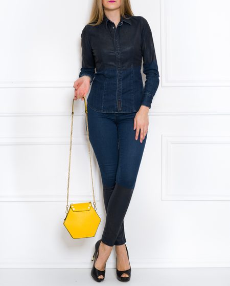 Bolso de cuero crossbody para mujer Glamorous by GLAM - Amarillo -