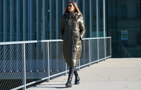 Chaqueta de invierno para mujer Due Linee - Gris -