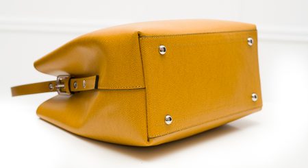 Real leather shoulder bag Glamorous by GLAM - Yellow -