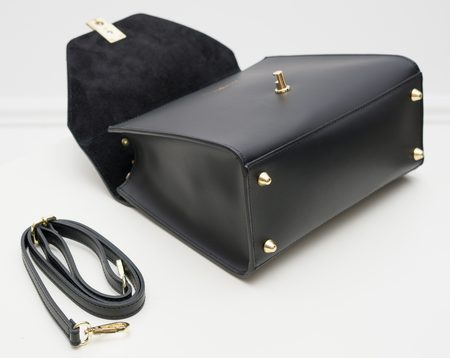 Real leather handbag Glamorous by GLAM - Black -