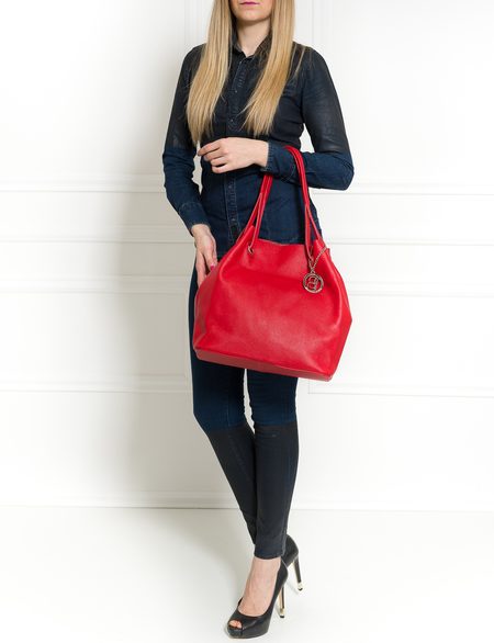 Borsa a spalla da donna in pelle Glamorous by GLAM - Rosso -