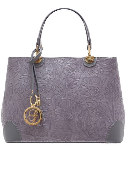 Borsa a mano da donna in pelle Glamorous by GLAM - Grigio -