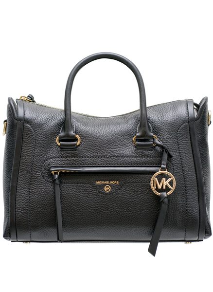 Michael Kors kabela do ruky se zlatým kováním - černá -