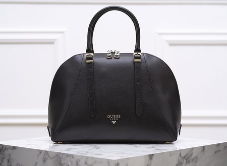 Bolso de cuero de mano para mujer Guess Luxe - Negro -