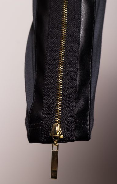 Dámská tunika se zipem na rukávu - šedá -