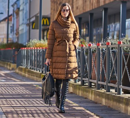 Giacca invernale donna Due Linee - Marrone -