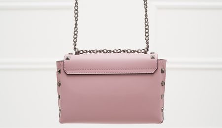 Real leather crossbody bag Glamorous by GLAM - Pink -