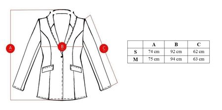 Dámske elegantné sako so vzorom - fuchsiová -