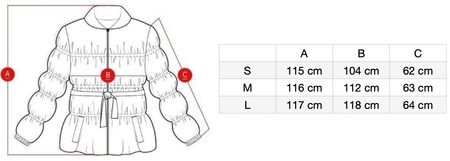 Winter jacket with real fox fur Due Linee - Black -