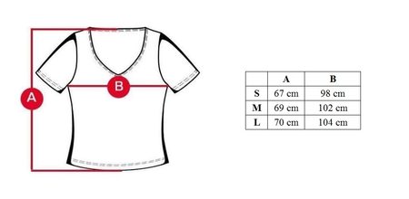 Top damă Due Linee - Multicolor -