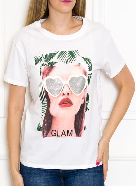 Dámské tričko GLAM bílé -