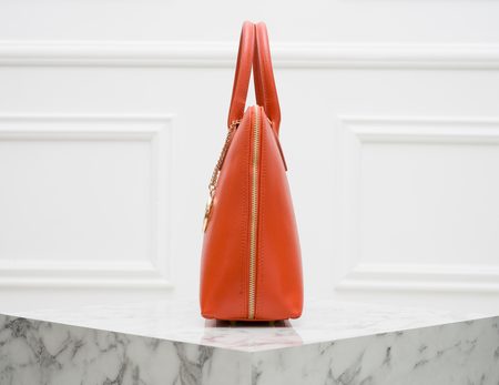 Bolso de cuero de mano para mujer Glamorous by GLAM - Naranja -